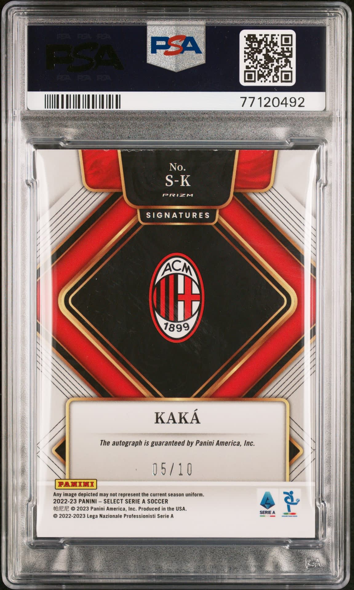 Panini Select Serie A KAKA カカ直筆サイン 鑑定済み Panini Select Serie A KAKA カカ直筆サイン 鑑定済み