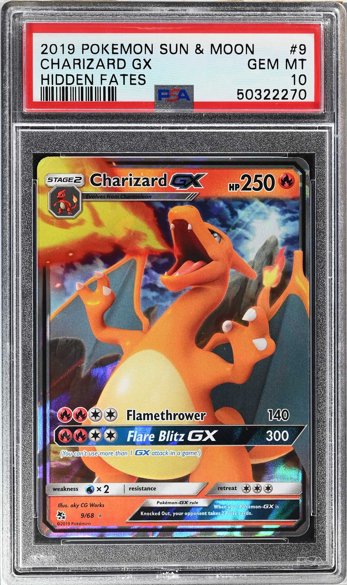 Pokemon Sun Moon Hidden Fates Charizard Gx Tin Englisch main image 1